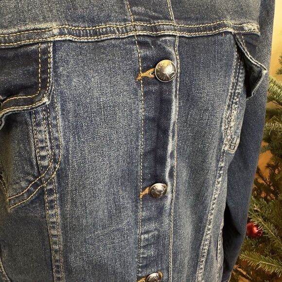 Torrid Blue Jean Denim Jacket Blue Size 3 - Picture 5 of 12
